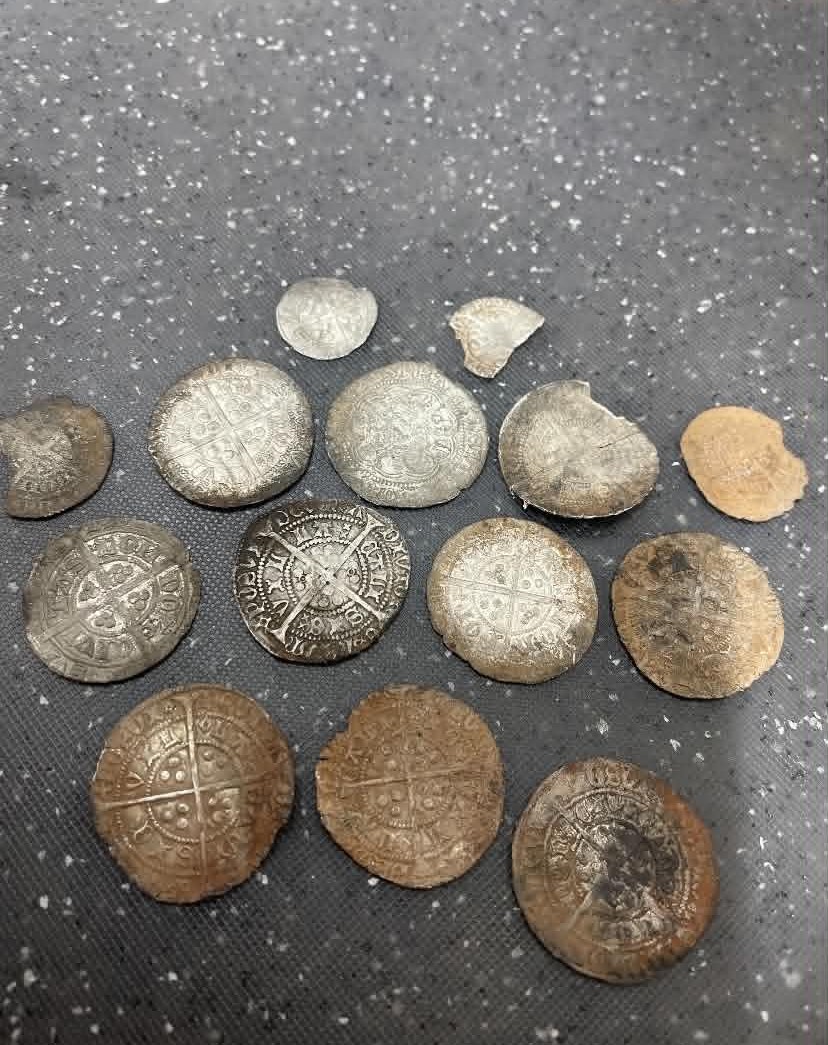 Silver hammered coins